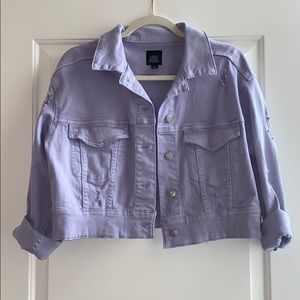 Light Purple Denim Jacket Sz-Med